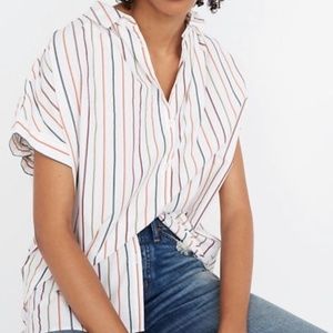 Madewell Central Sadie Top in Multi Stripe